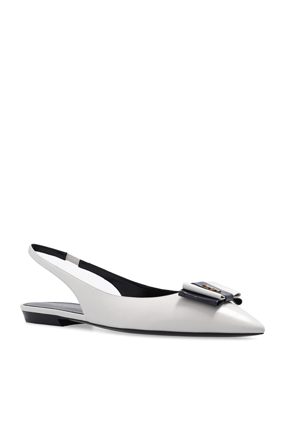Leather ballet flats with logo Saint Laurent - Occhiali Da Leather ballet flats with logo Saint Laurent - Occhiali Da